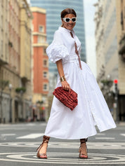Vestido Celia — Elegancia Atemporal en Algodón Egipcio