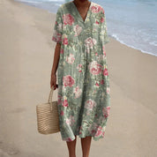 Blanca - Vestido Midi Floral Retro